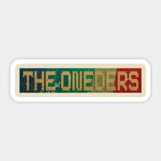 THE ONEDERS  - RETRO COLOR - VINTAGE Sticker